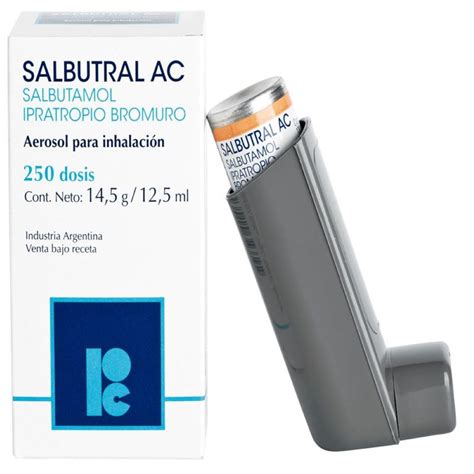 Salbutral Ac 100 Mcg20 Mcgdosis X 250 Dosis Aerosol Para Inhalación