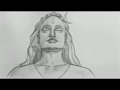 How To Draw Lord Shiva Adiyogi Sketch Step By Step Tutorial Easy