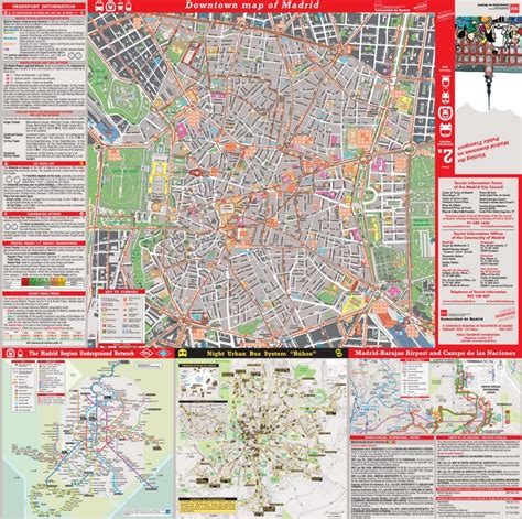 Large Detailed Tourist Map Of Madrid