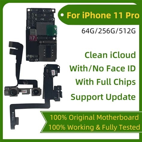 Original Mainboard For IPhone 11 Pro Motherboards With No Face ID Clean