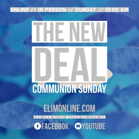 The New Deal Elim City Church To Know Him And Make Him Known