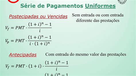 S Ries De Pagamentos Uniformes Aula Udio Youtube