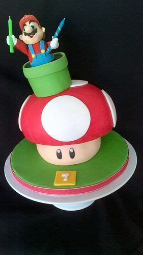 SUPER MARIO MUSHROOM CAKE | Mushroom cake, Mario birthday cake, Mario ...