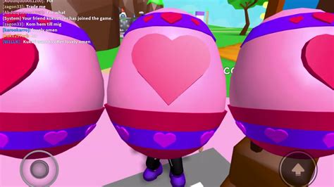 New Bubble Gum Simulator Updatevalentines Eggroblox Youtube