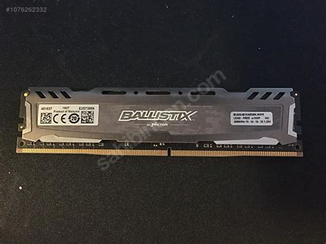 Crucial 8gb Ballistix Sport Lt Gray Ddr4 3000mhz Cl15 135v Ram