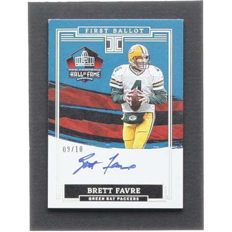 Brett Favre 2022 Panini Impeccable First Ballot Signatures 7 910