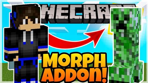 How To MORPH INTO MOBS In Minecraft 25 Mobs Morph Plus Addon