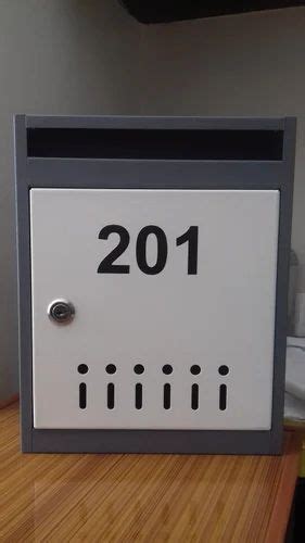 Mild Steel Ms Powder Coated Letter Box For Banks Offices Etc Lock