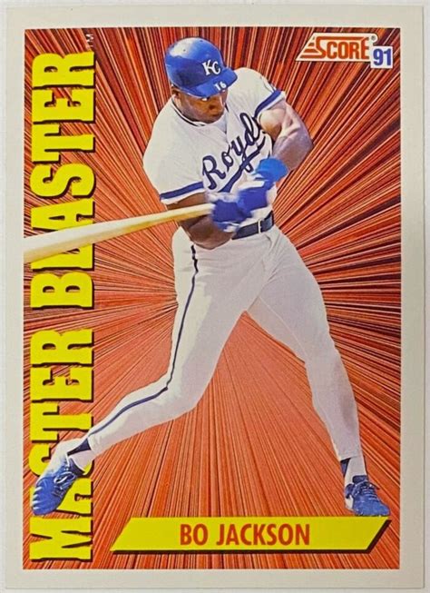 Bo Jackson 1991 Score Kansas City Royals Baseball Master Blaster Card