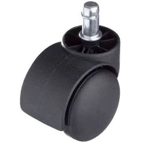 Balck 16x15 Mm Powder Coated Double Fate Nylon Caster Wheel Use For