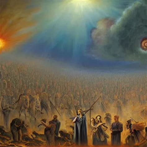 Painting Of Jehovahs Witnesses Apocalypse Stable Diffusion