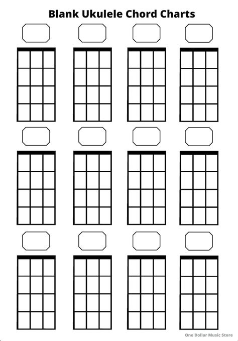 Ukulele Chord Chart Printable Free