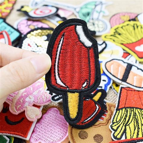 2019 Random Diy Food Drink For Clothing Iron Embroidered Patch Applique