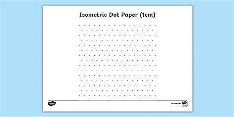 Dot Grid Isometric Paper Cfe Second Level Resources