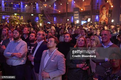 Attendees during a People's Party for Freedom and Democracy election ...