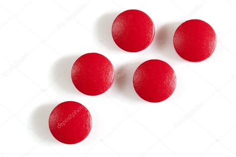 Red Iron Supplement Pills Isolated Stock Photo By Robynmac 71281963