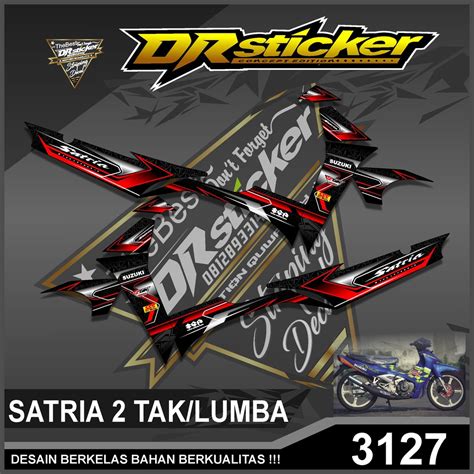 Jual A Sticker Striping Satria Lumba Tak Variasi Racing Semi