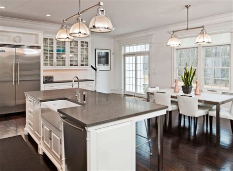 Looking Good Island With Sink And Seating Large Granite Kitchen