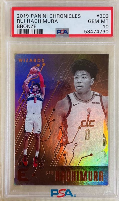 Psa Rc Rui Hachimura Nba Panini Chronicles Bronze Sp