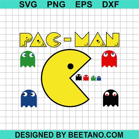 Pac Man Ghost Svg Pac Man Game Svg Halloween Pacman Svg