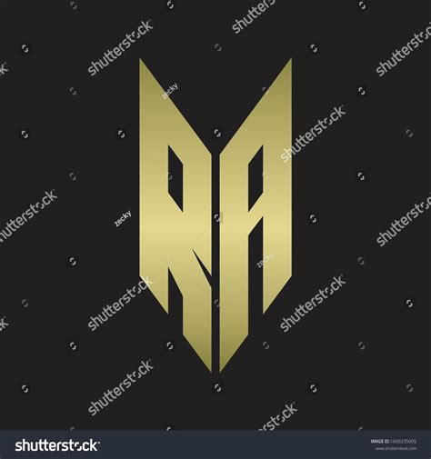 Ra Logo Monogram Emblem Style Isolated Stock Vector Royalty Free