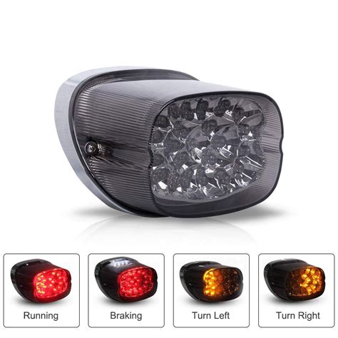 New Motorcycle LED Tail Light Integrated Turn Signal For Harley