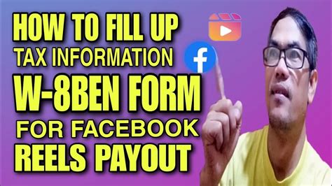 Paano Mag Fill Up Ng Tax Information W Ben Form For Facebook Reels