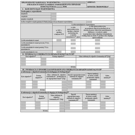 Sprawozdanie Roczne Sporz Dzane Przez Marsza Ka Wojew Dztwa Z