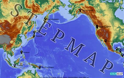 Stepmap Vulkane Der Welt Landkarte F R Welt