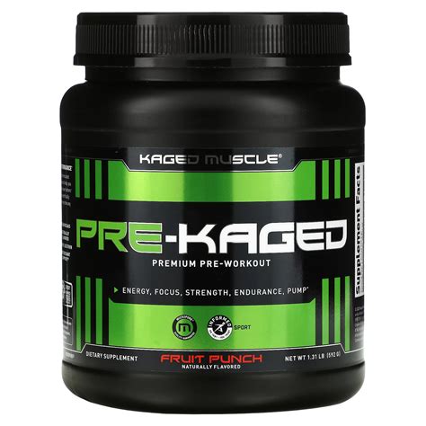 Kaged Muscle PRE KAGED Premium Pre Workout Fruit Punch 1 27 Lb 574