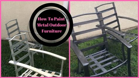 How To Paint Metal Outdoor Furniture Youtube