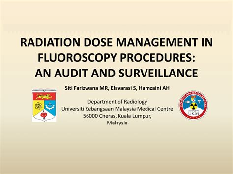 (PDF) RADIATION DOSE MANAGEMENT IN FLUOROSCOPY PROCEDURES: AN AUDIT AND ...