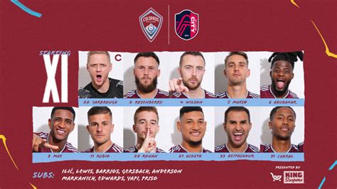 Roster Notes | Colorado Rapids vs. St. Louis CITY SC | Colorado Rapids