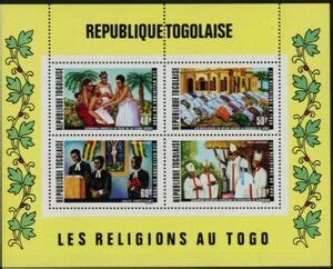 Stamp: Religions of Togo (Togo(Religions of Togo) Mi:TG BL57,Sn:TG C161a,Sg:TG MS833