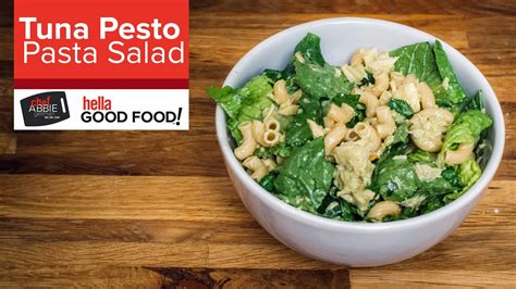 Quick And Easy Tuna Pesto Pasta Salad Pantry Friendly Youtube