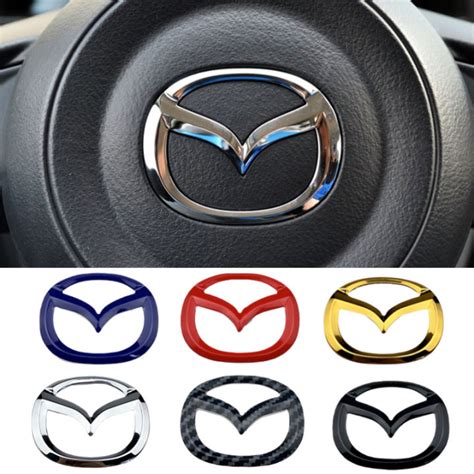 Pcs Car Steering Wheel Center Logo Emblem Cover Badge Decals Sticker