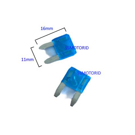 Jual Sekring Sekering Tancap Mini Fuse Mobil Motor Injection 15 A Biru