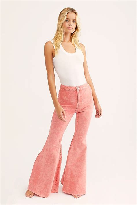 Just Float On Flare Jeans In A Clean Silhouette With A Flat Front