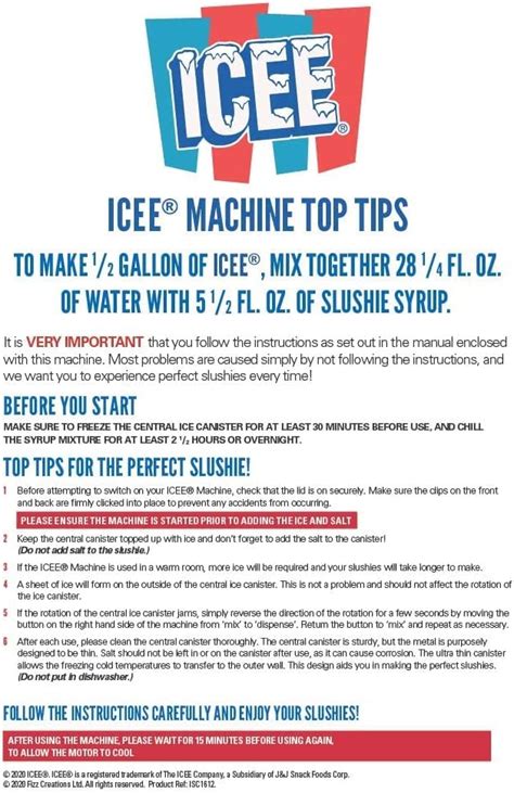 Icee Slushie Machine Genuine Icee Home Countertop Slushie Maker