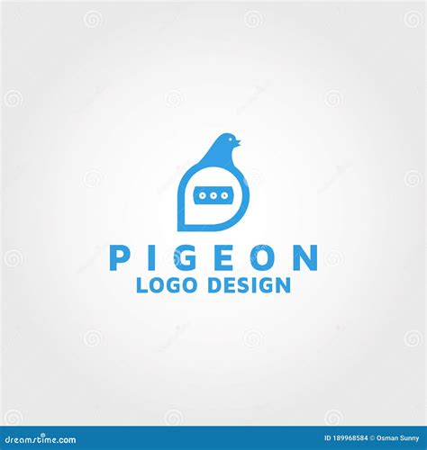 Pigeon Vector Logo Design Templates CartoonDealer 189968584