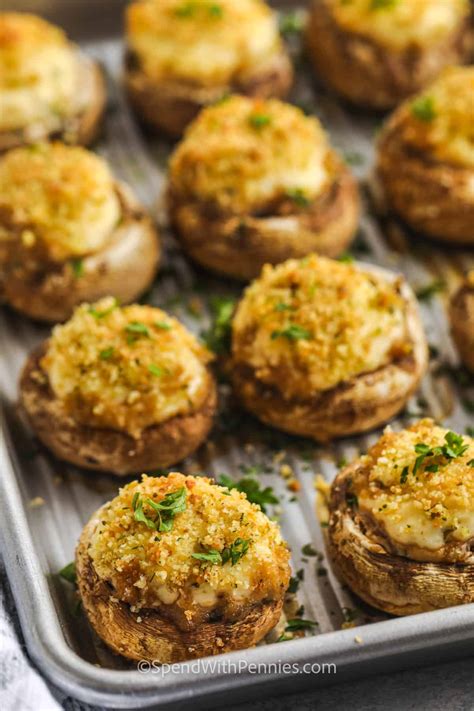 Stuffed Mushrooms - Spend With Pennies