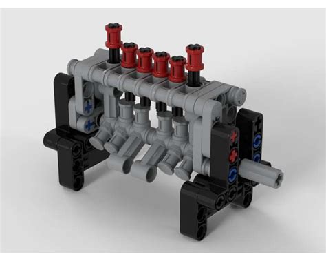 Lego Moc Engine Inline Six Modern Pistons By Akm Sky Rebrickable