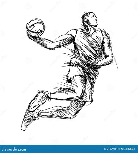 Basketball Player Vector Illustration 52873292