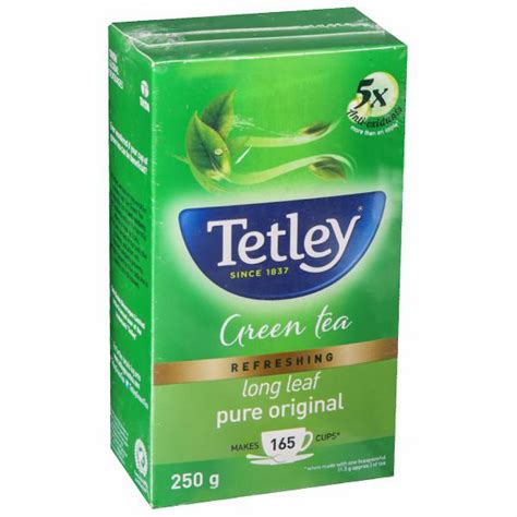 Buy Tetley Green Tea Refreshing Long Leaf Pure Original 250 G Online At