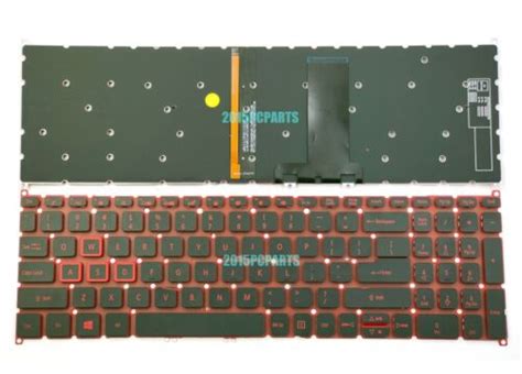 New Acer Nitro Spin Np Keyboard Us Red Backlit Ebay