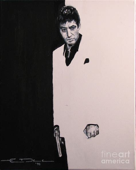 Tony Montana Scarface Painting By Eric Dee Fine Art America