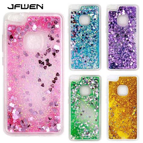 Jfwen For Huawei P Lite Case Cover Luxury Hard Tpu Silicone Liquid