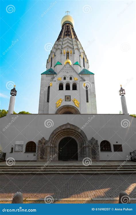 Orthodox Church In Leipzig Germany Stock Image Image Of Blue