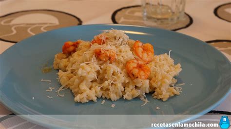 Risotto De Gambas Y Setas Recetas En La Mochila