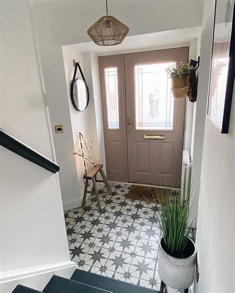 Modern Entryway With Patterned Floor Tiles Soul Lane